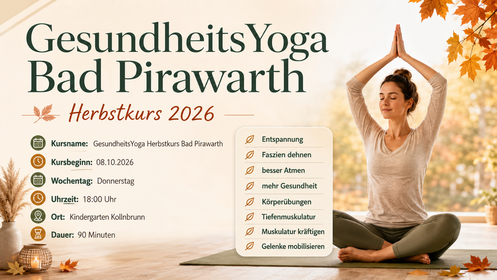 Yogakurs Bad Pirawarth 1 Yoga in Bad Pirawarth - Herbstkurs